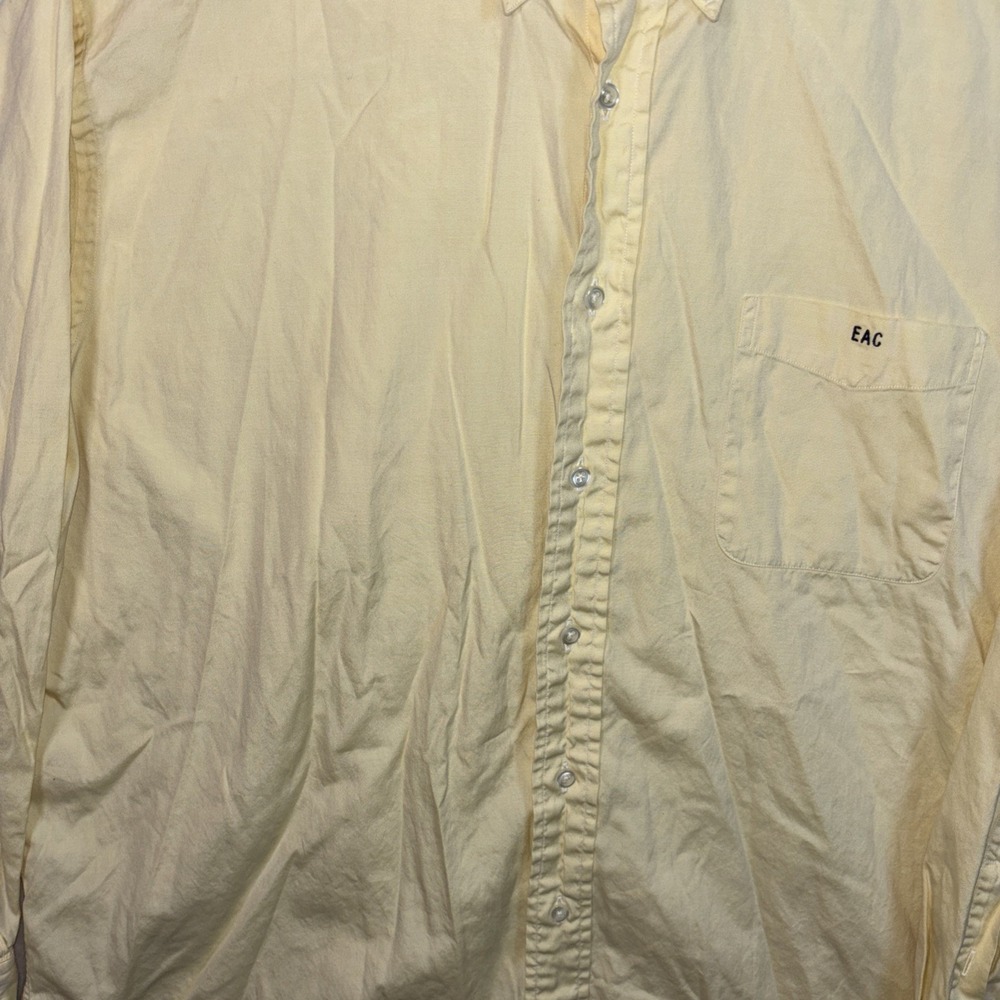 Lands End Mens Pinpoint Oxford Long Sleeve Button Down Size 17 -34 Size - Picture 8 of 13
